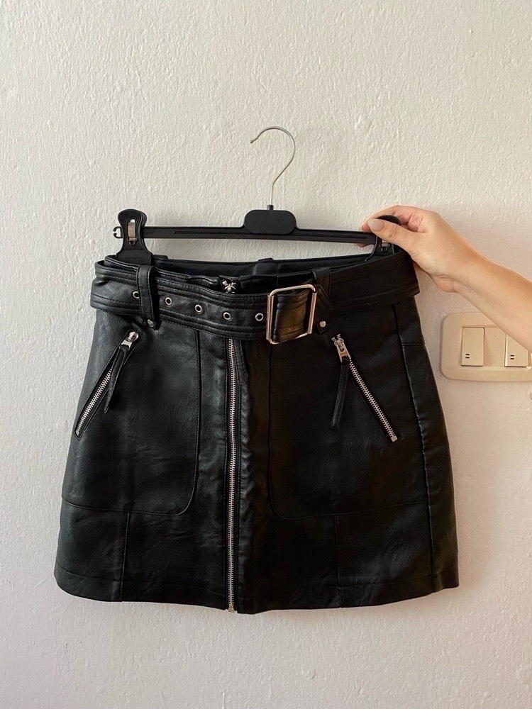 Jupe cuir