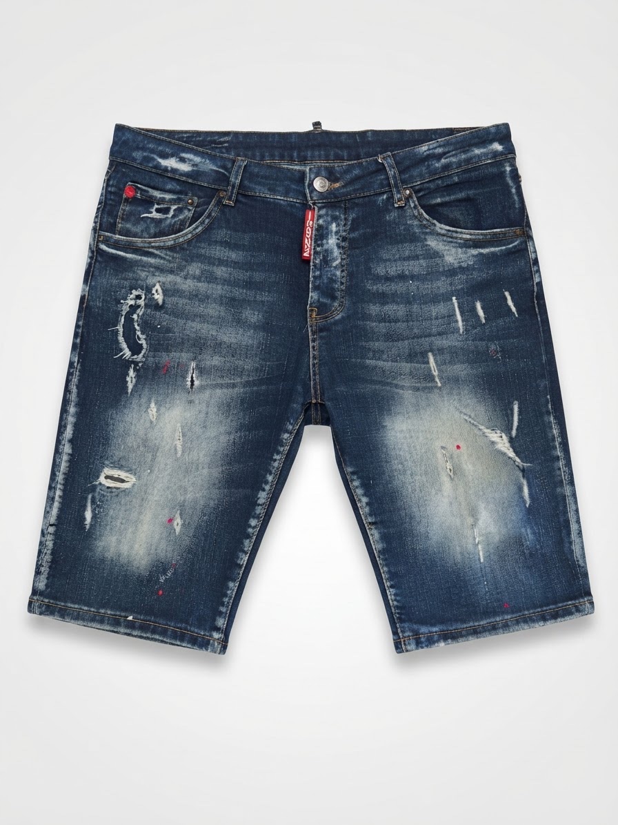 Short jean icon2 authenthique bleu marine 