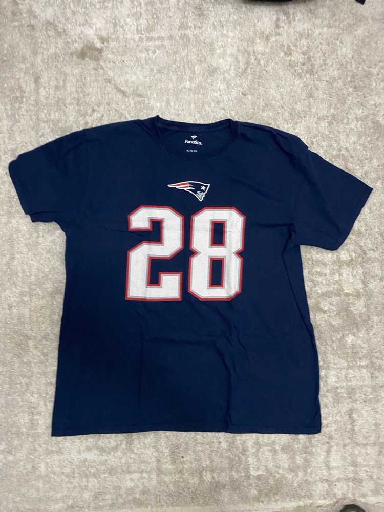 T shirt patriots flocage white 28 taille xl