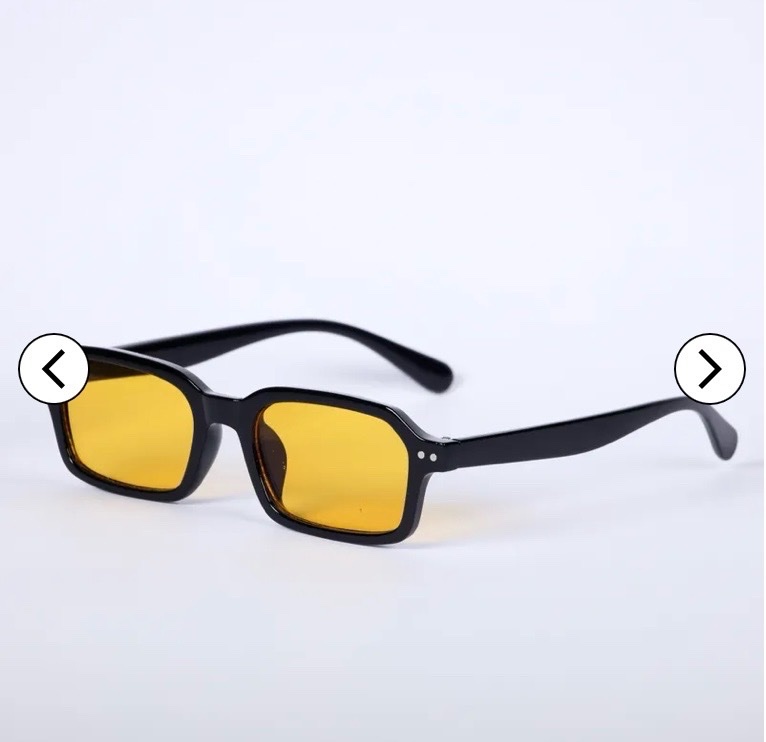 Lunette de soleil jaune jamais porté