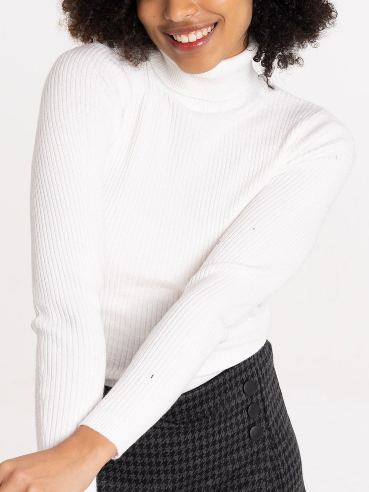 Pull col roulé 