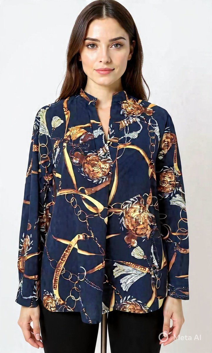 BLOUSE CHEMISE CHAINE Print