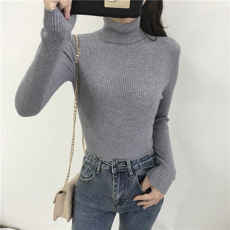 Pull col roulé 