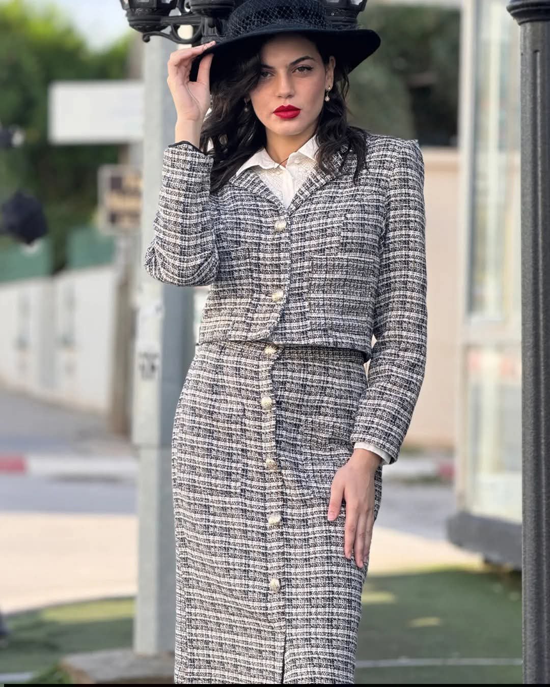 Ensemble tweed neuf T42