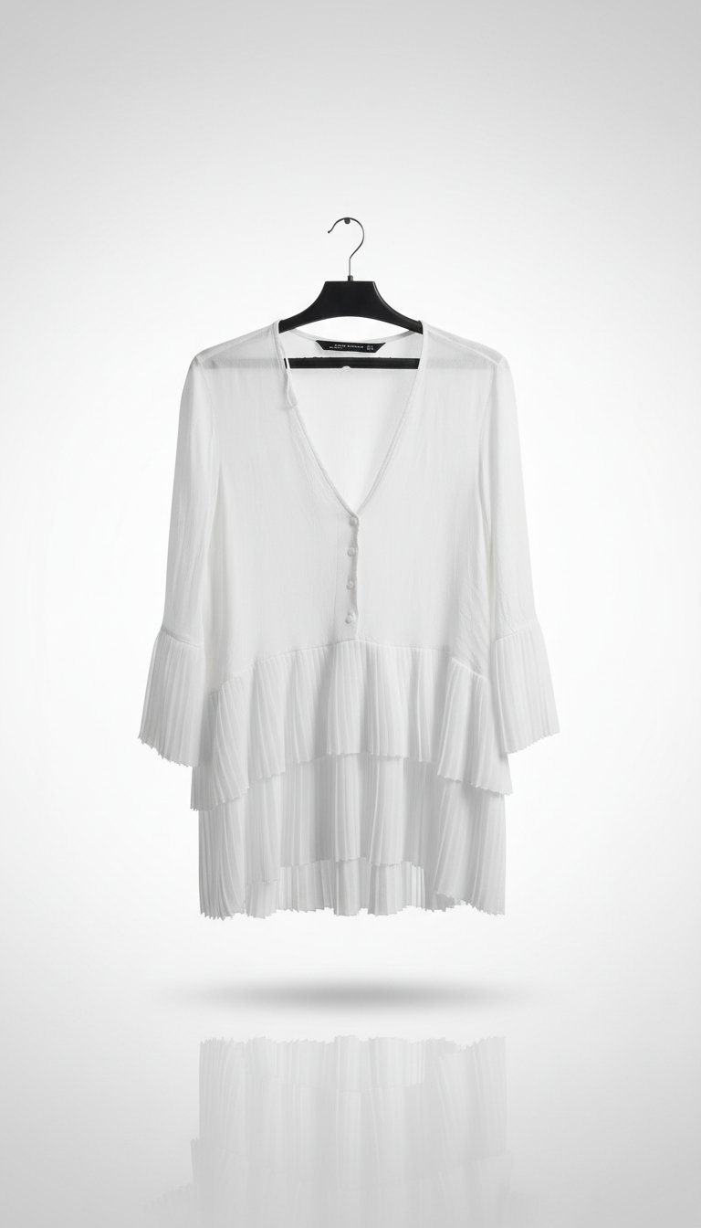 Robe blanche courte zara 