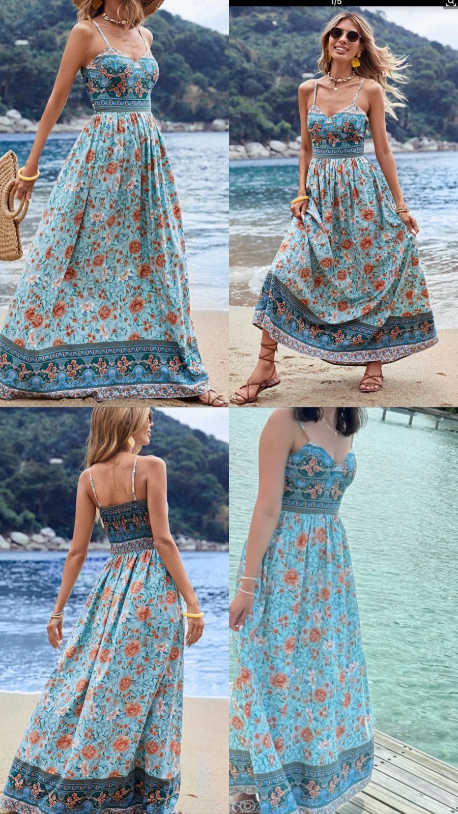 Robe d’été imprimée SHEIN VCAY , tenue de plage
