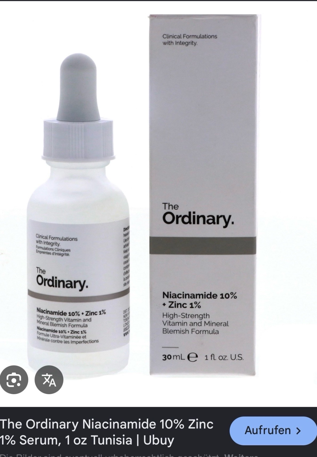 The ordinary Niacinamide