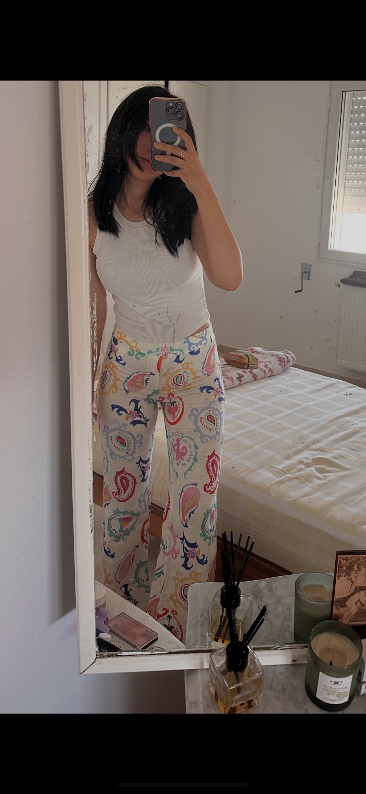 Pontalon flare imprimè 