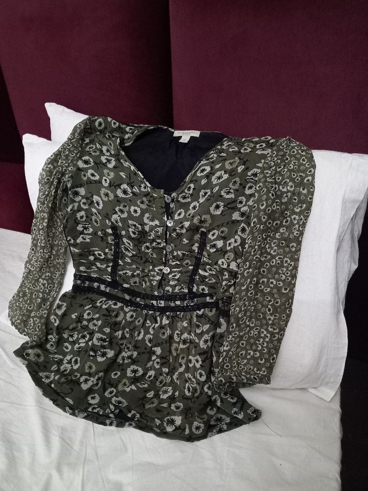 Chemise en soie burberry 