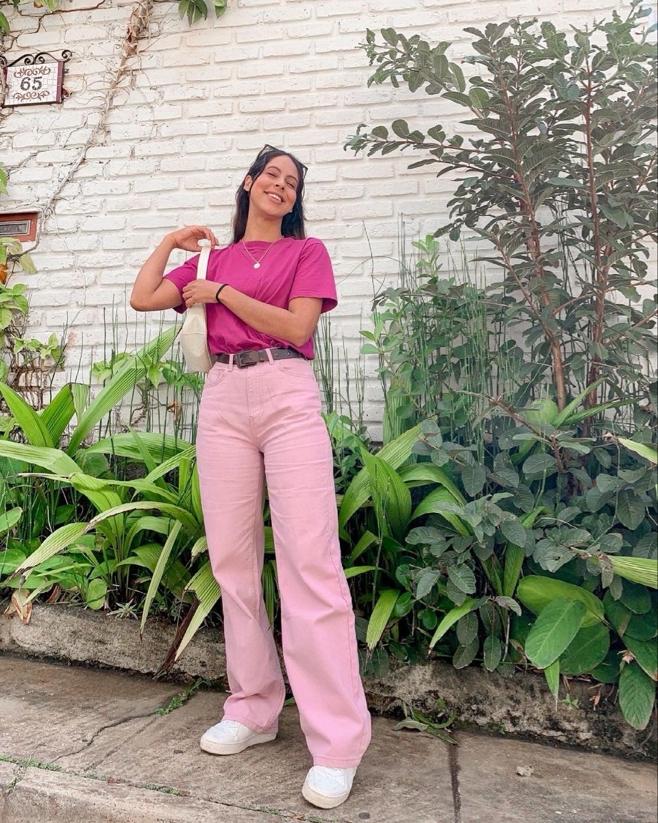 T shirt basic pink