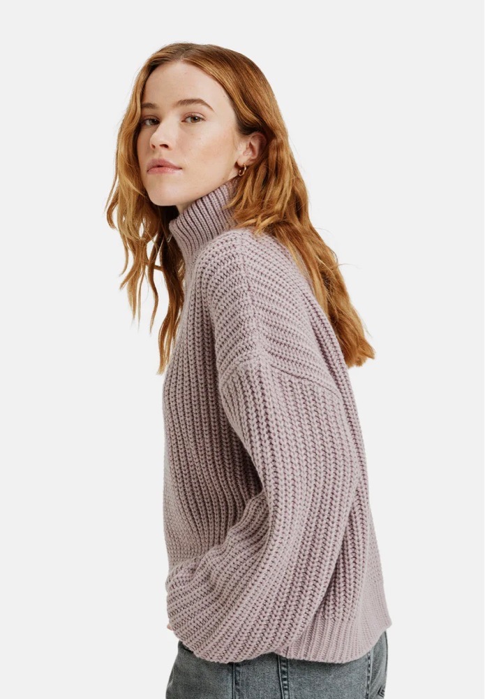 Pull gris vellours 
