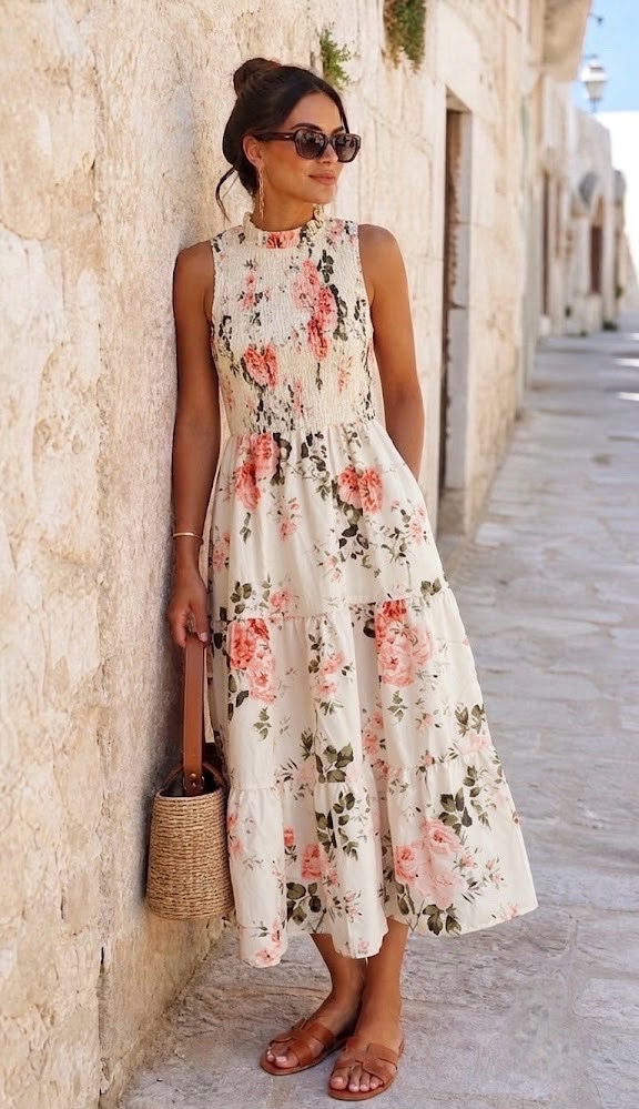 Robe mi longue shein 