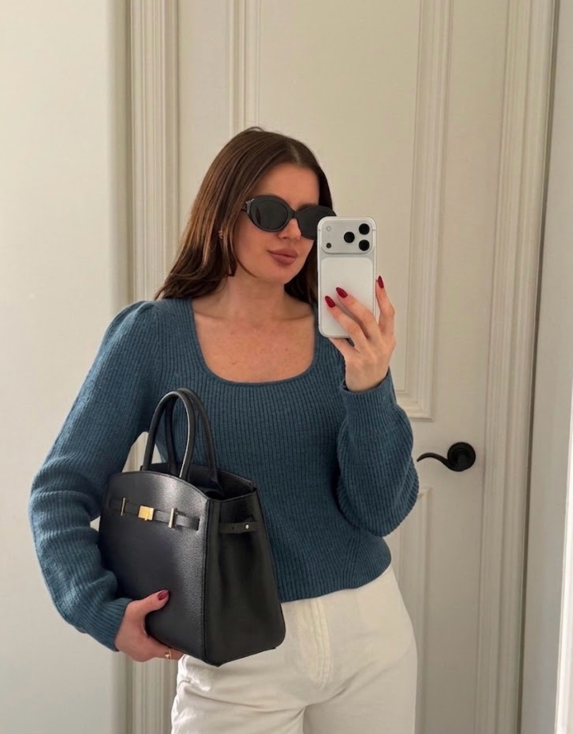 Pull bleu pètrole