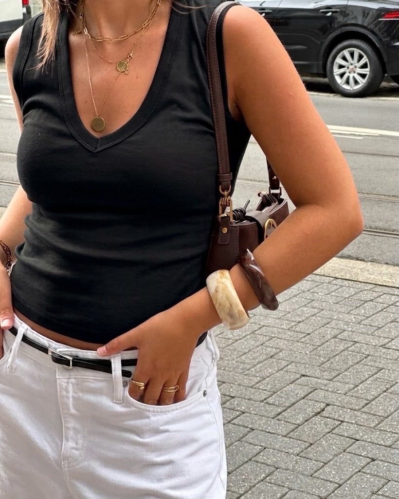 Haut zara noir foncé