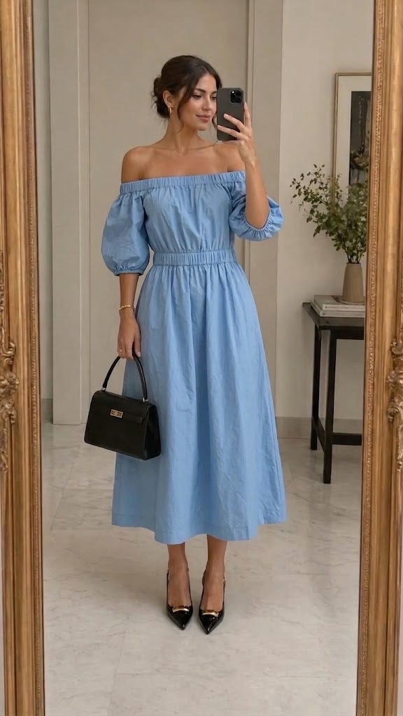 Robe H&M bleu 