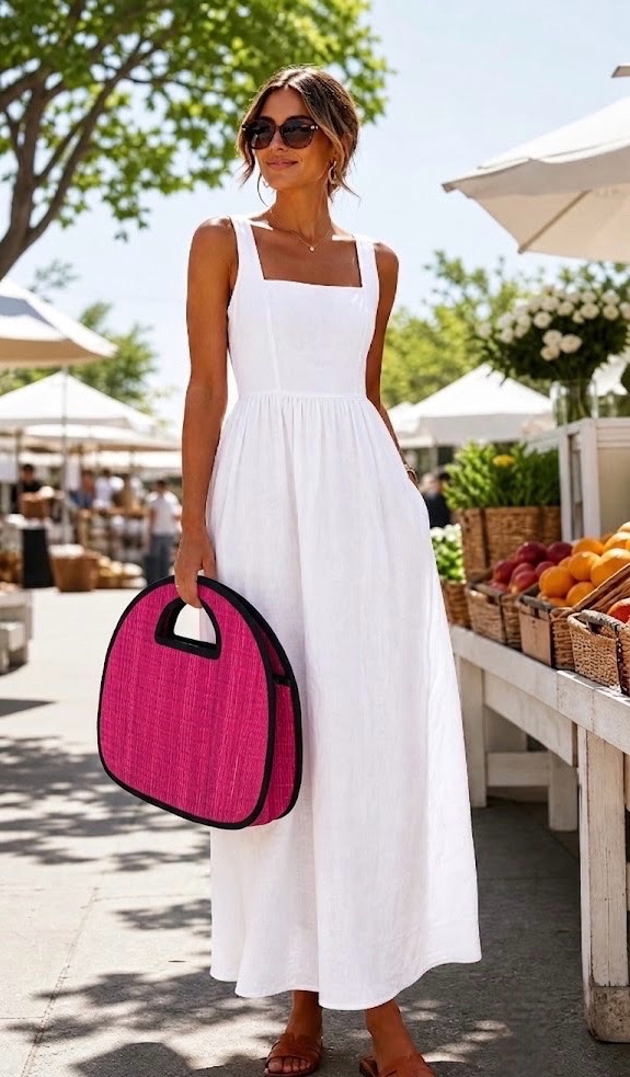Sac de plage rose 