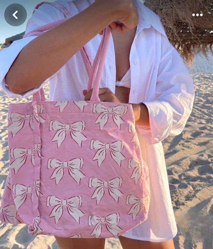 Tote bag rose 🎀
