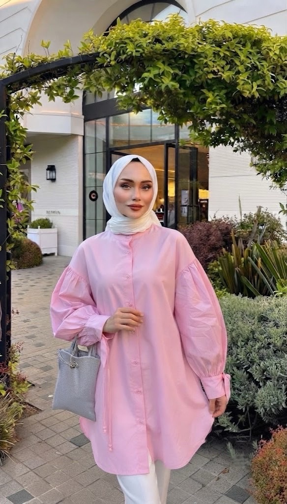 Chemise rose 