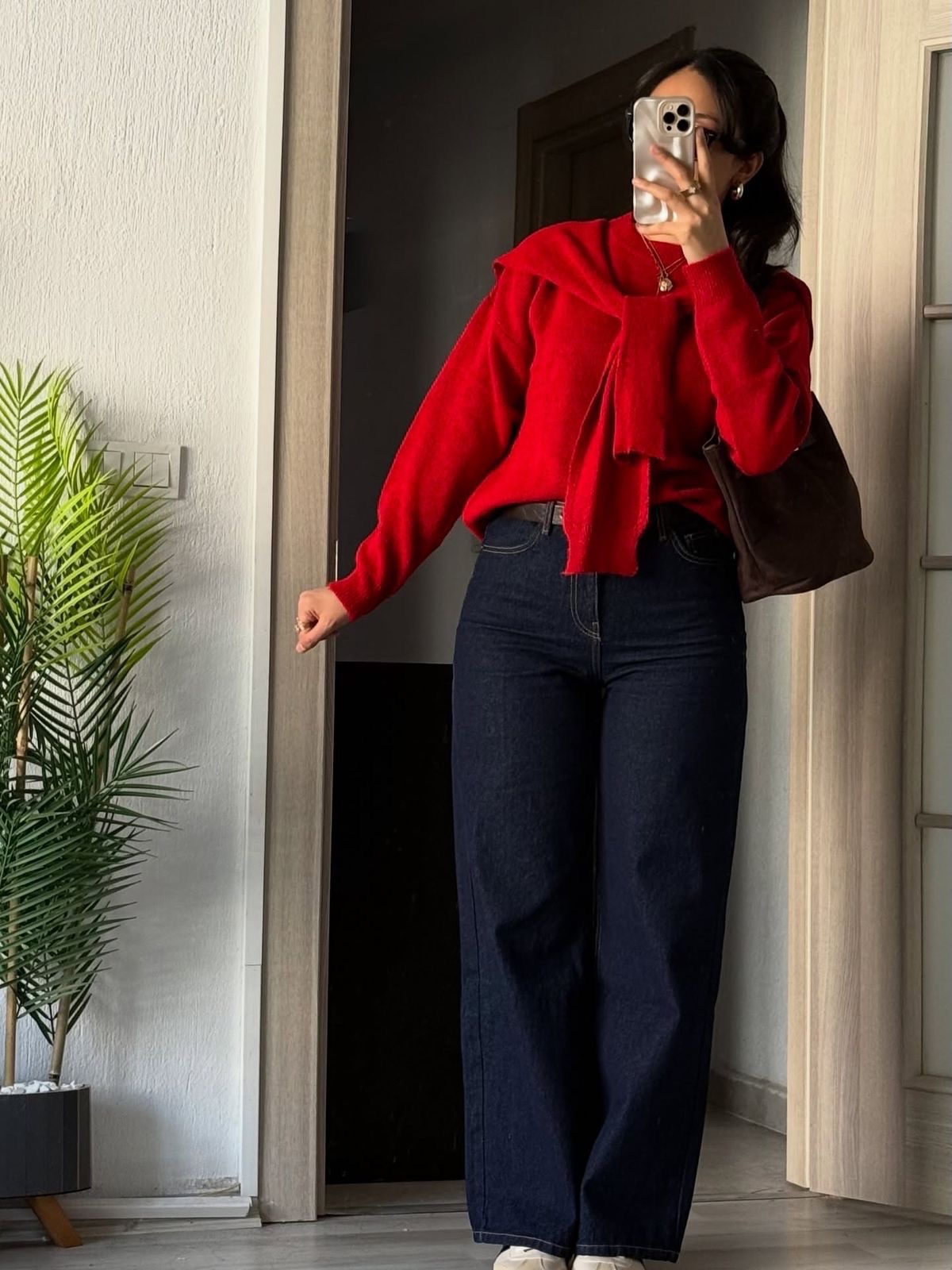 Pantalon jean bleu foncé  zara 