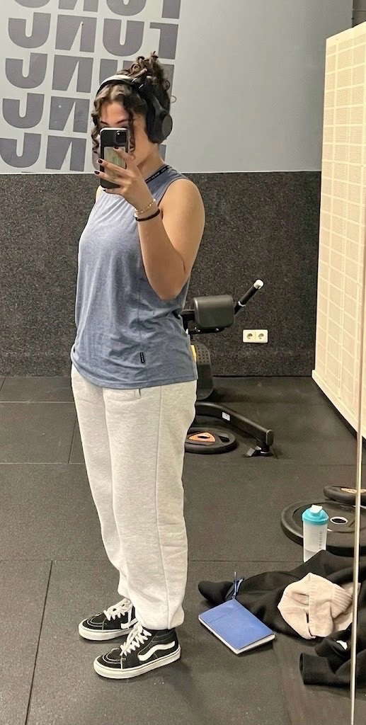 Top sport bleu 