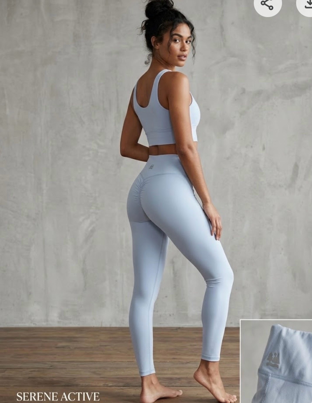 Legging bleu pastel