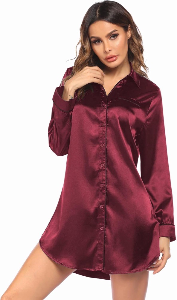 Chemise de nuit en satin 
