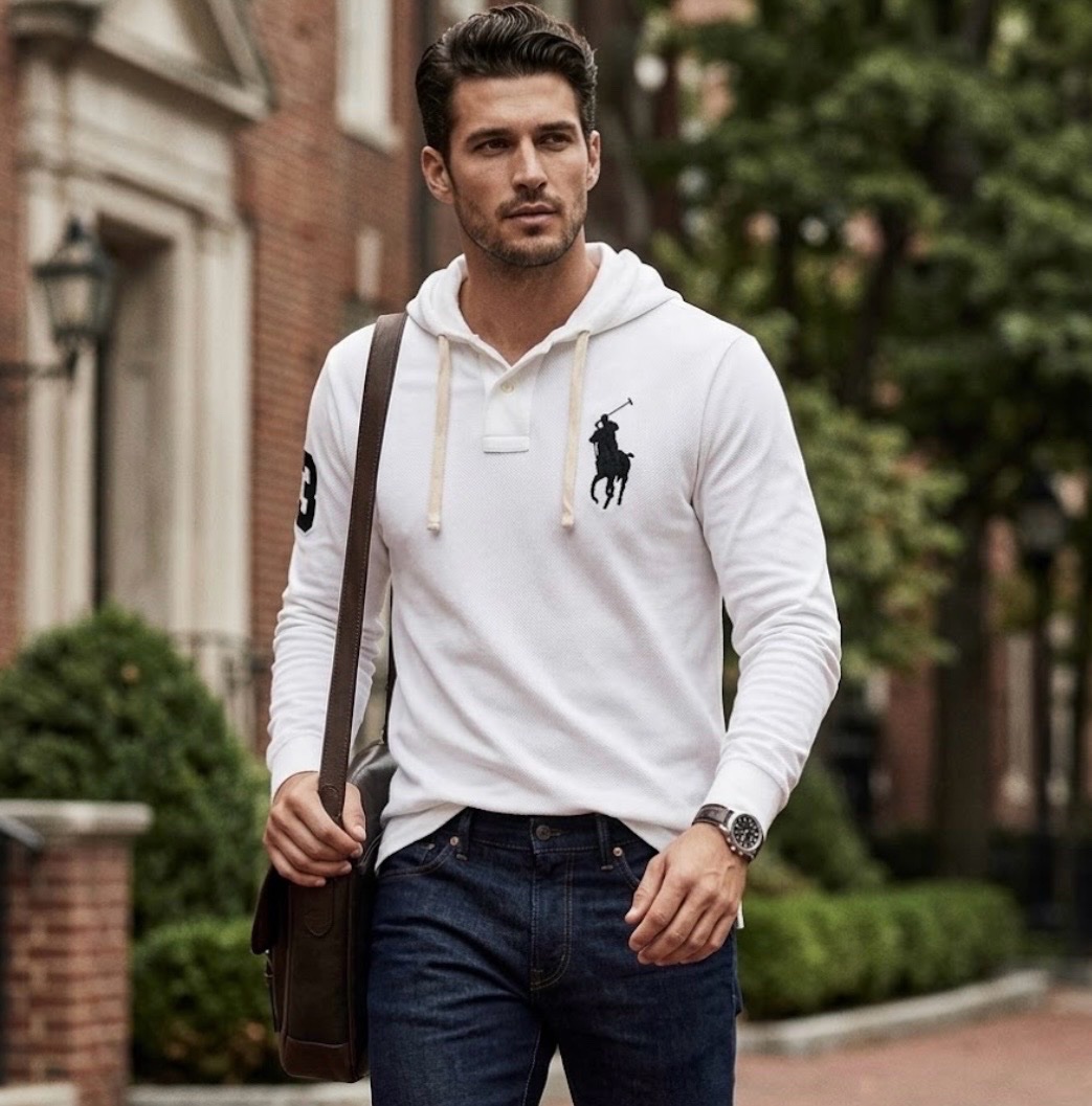 Pull polo Ralph lauren homme avec capuche 