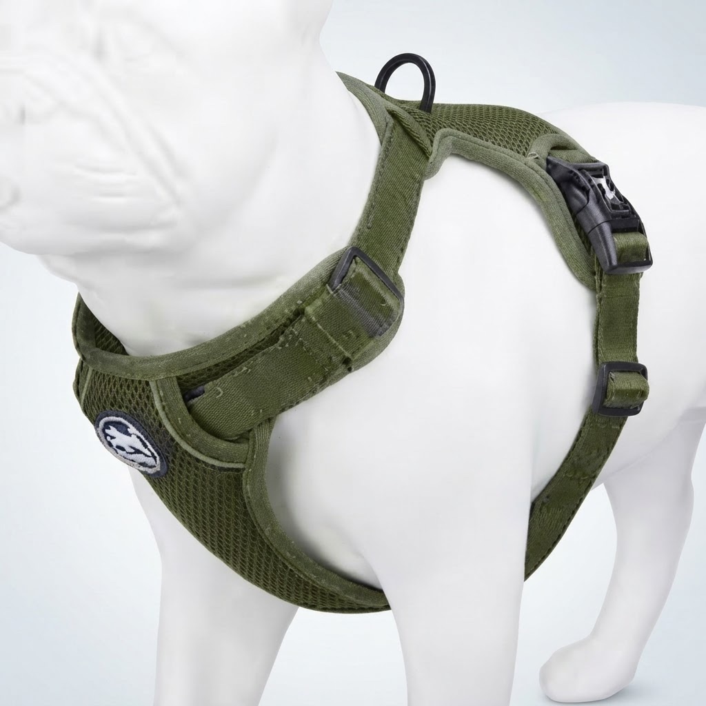 Harnais chien Poypet et laisse noir 