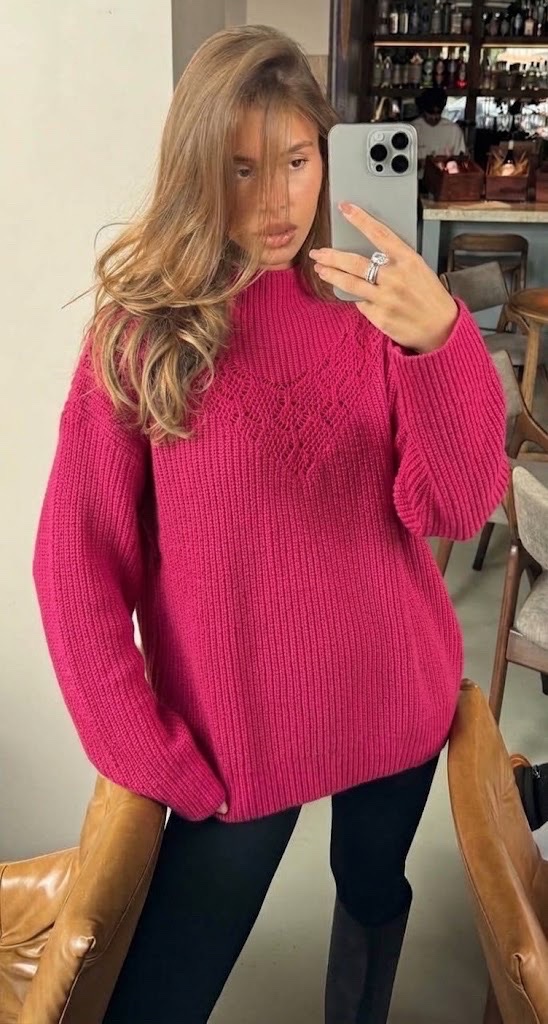 Pull rose fusia 