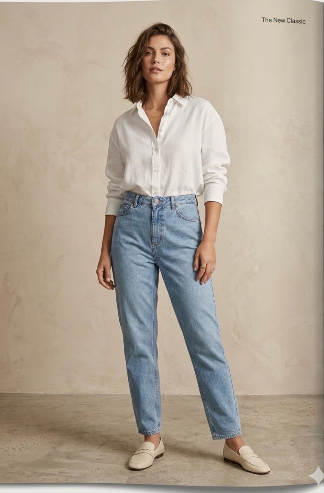 Pantalon en jean mom