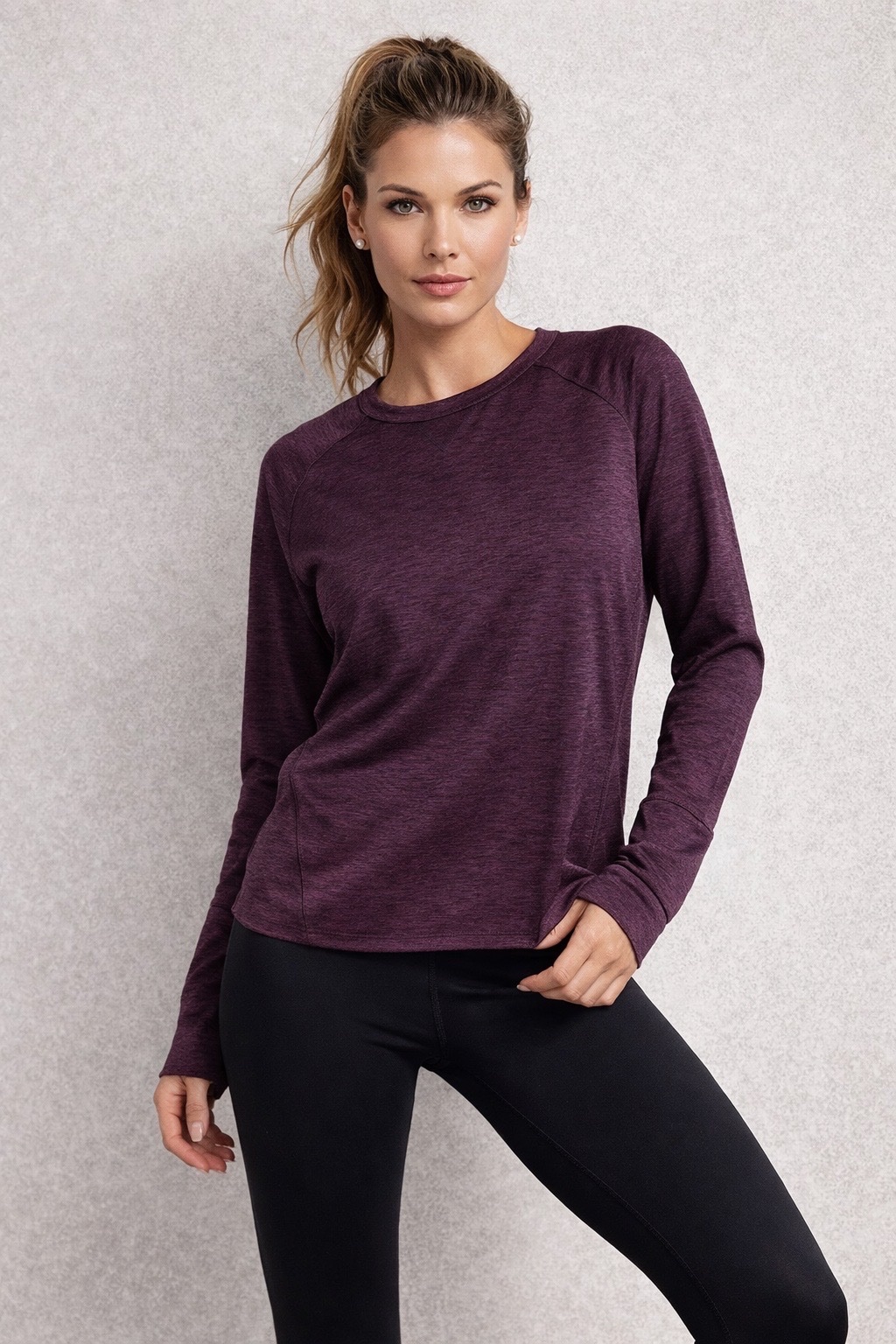 Pull de sport mauve 
