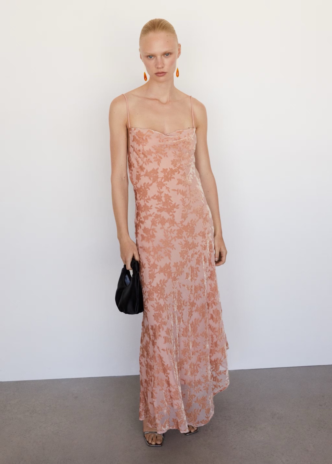ROBE mango ASYMÉTRIQUE COL DRAPÉ