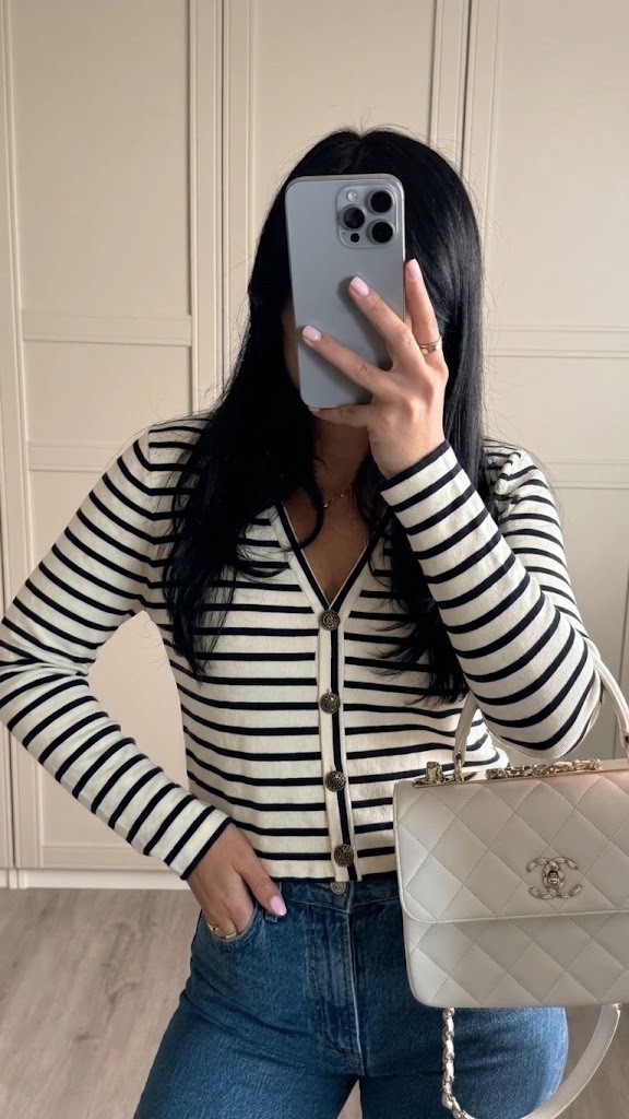 Cardigan rayé Mango 