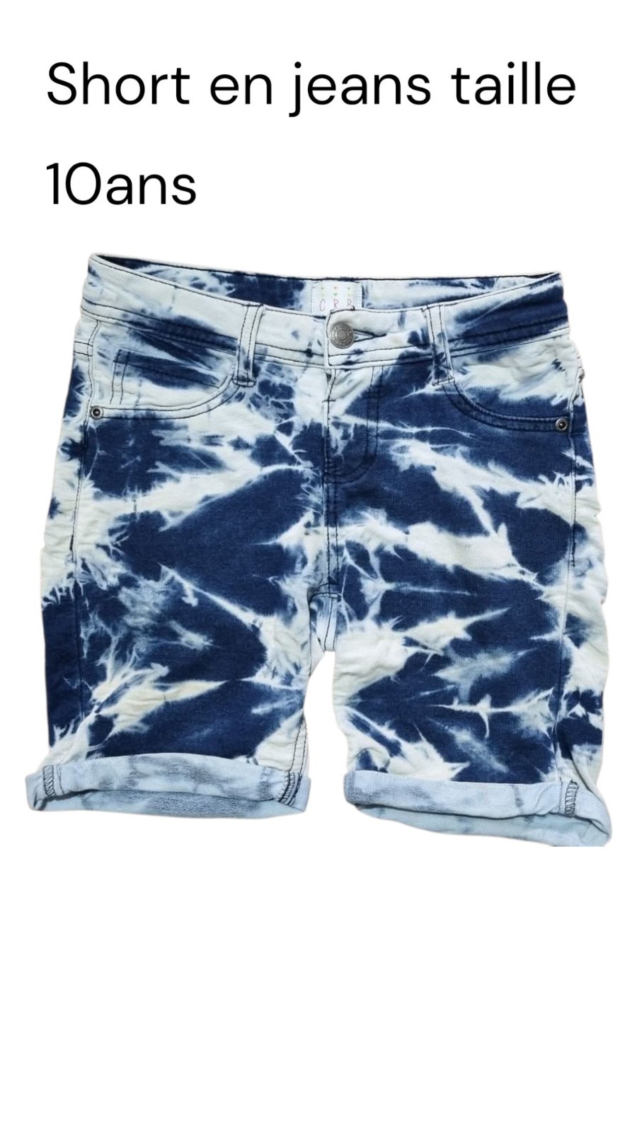 Short en jeans 10ans 