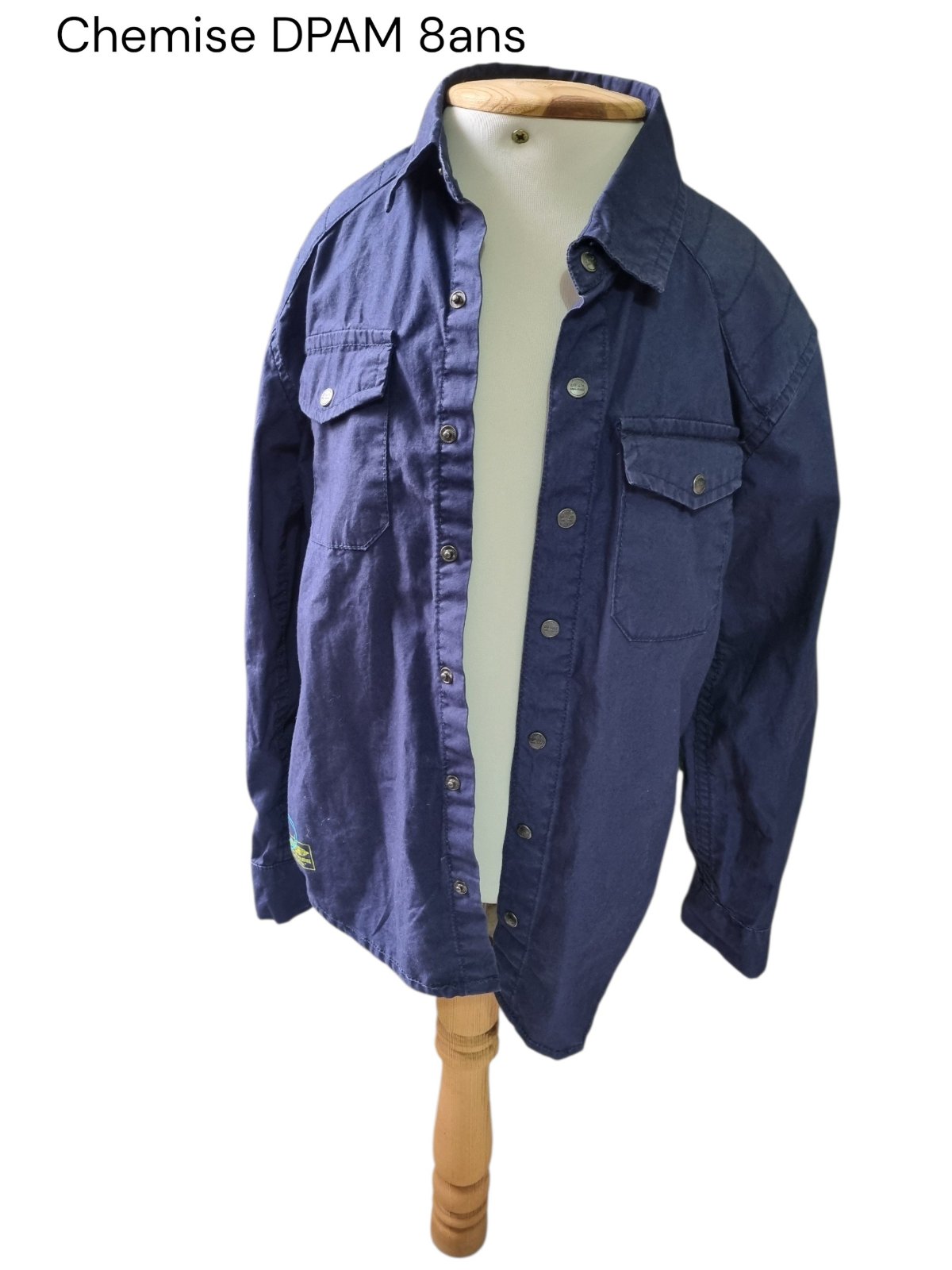 Chemise bleue pour garçon de 8ans DPAM