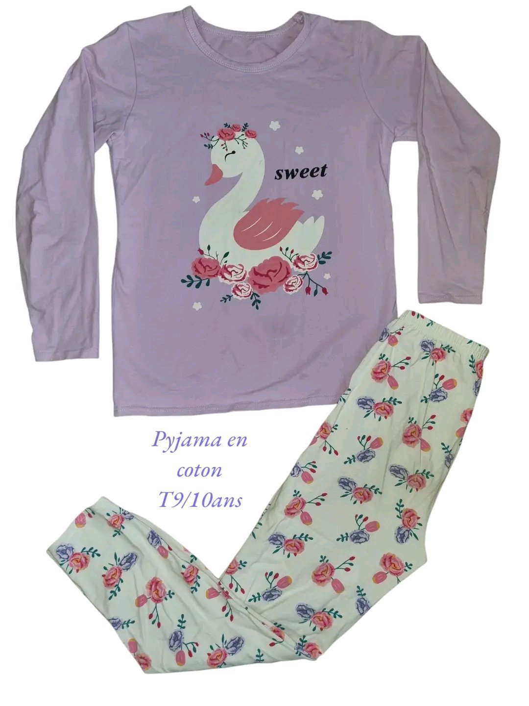 Pyjama en coton 9/10ans