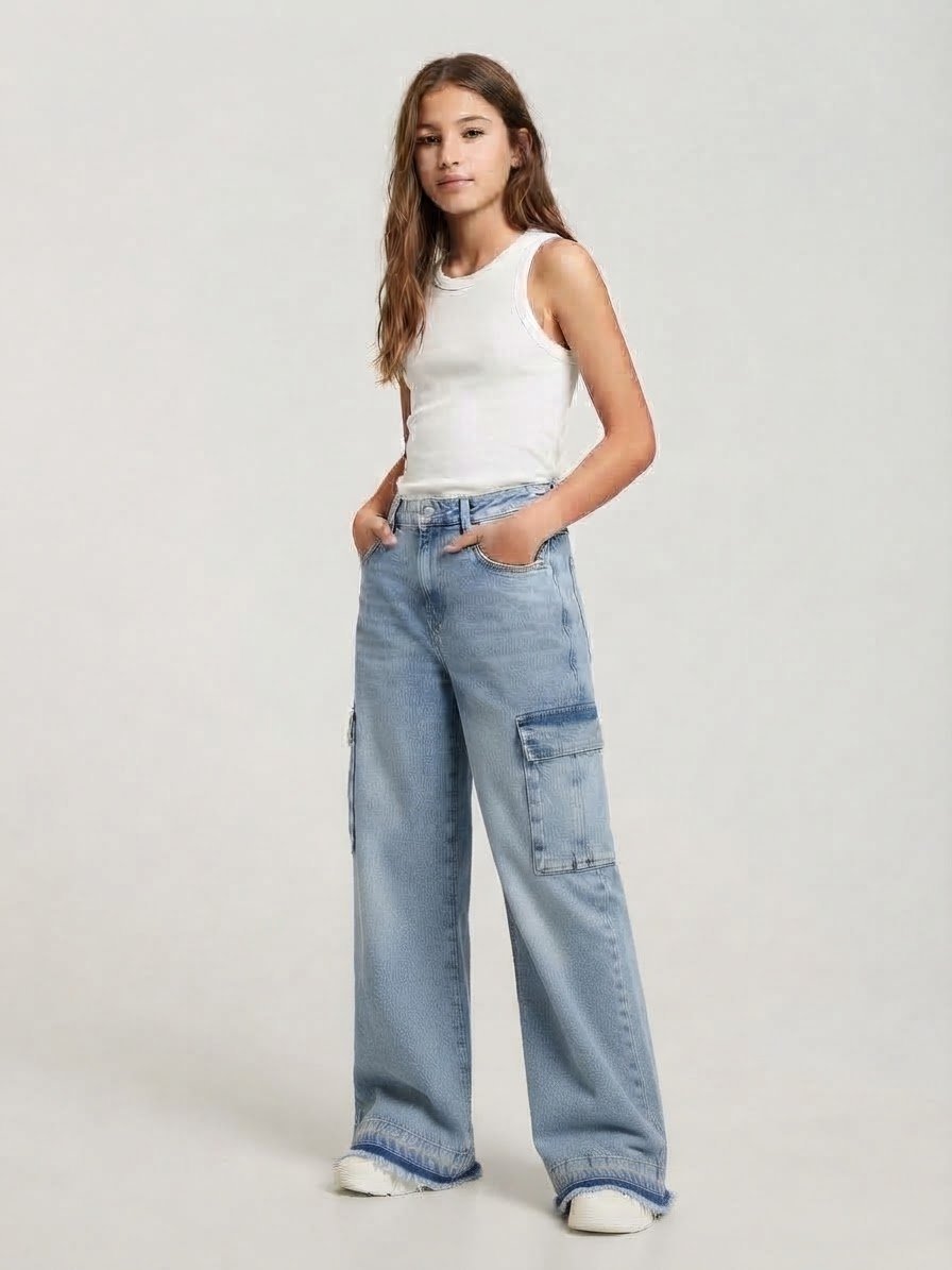 Jeans cargo large ZEN âge 12ans