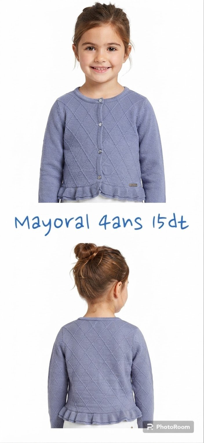 Joli gilet en laine bleu MAYORAL 4ans