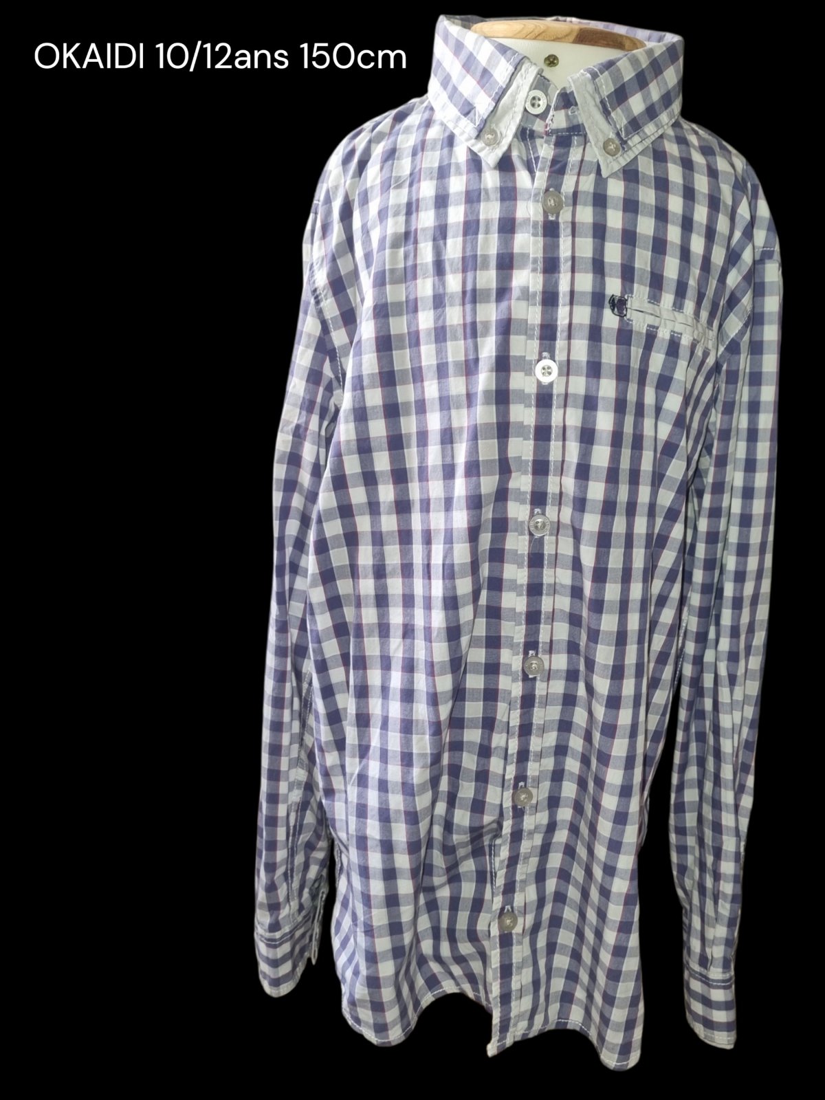 Chemise à carreaux OKAIDI 10/12ans 150cm