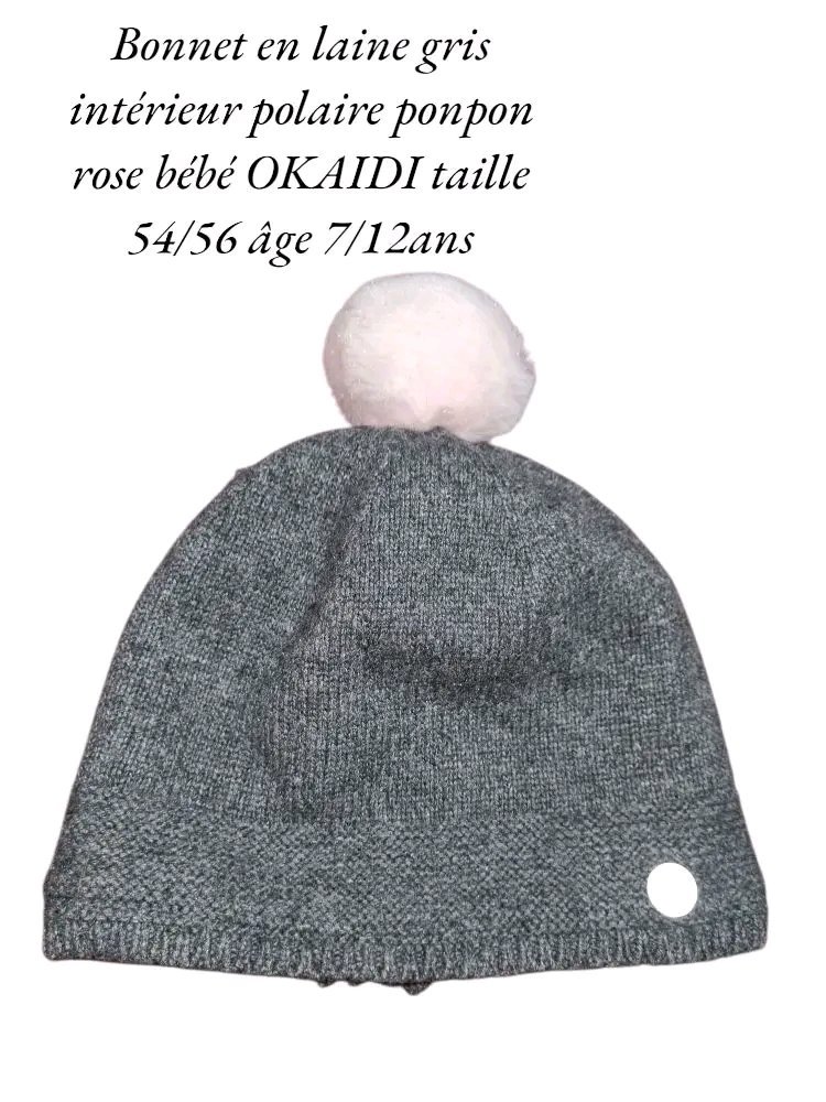 Joli bonnet OKAIDI âge 7/12ans