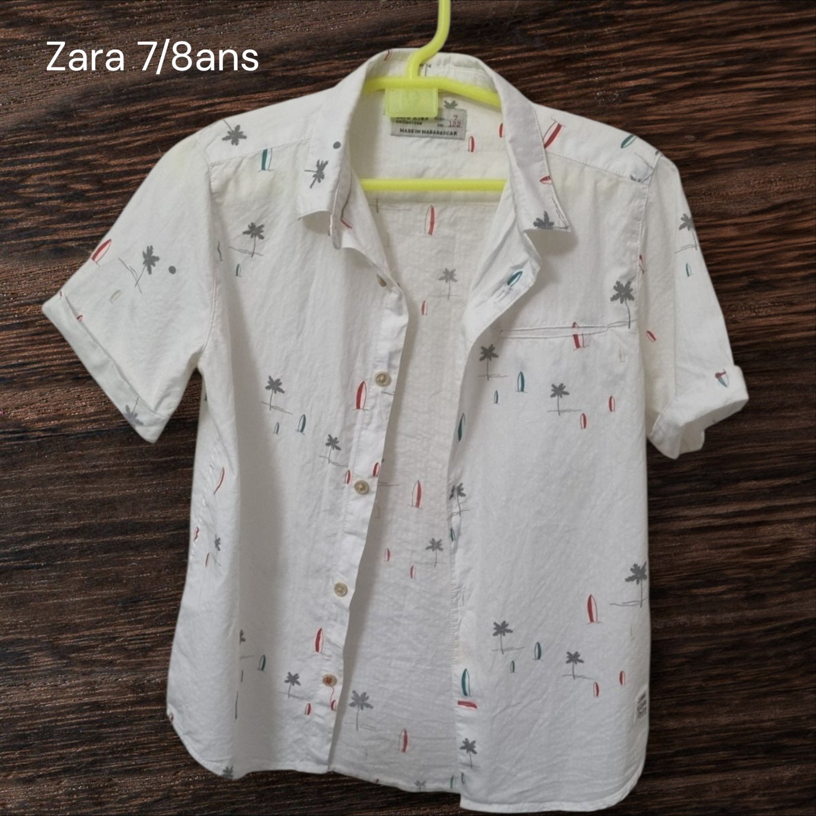 Chemise garçon ZARA 7/8ans 