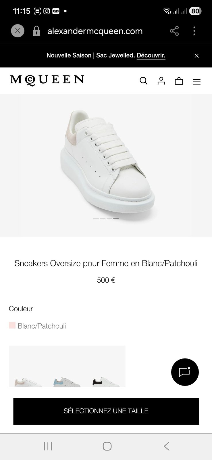 Basket Alexander Mcqueen Importé