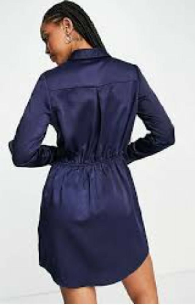 robe chemise velours a rayures 