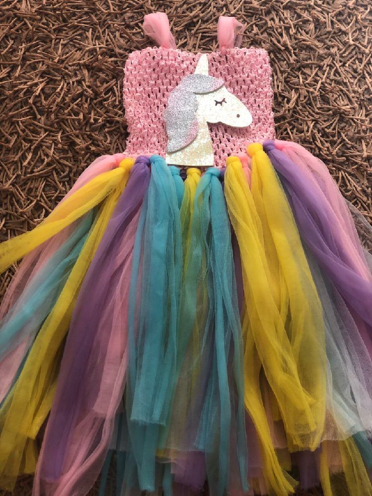 robe fillette unicorne