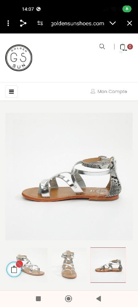 sandales silver 