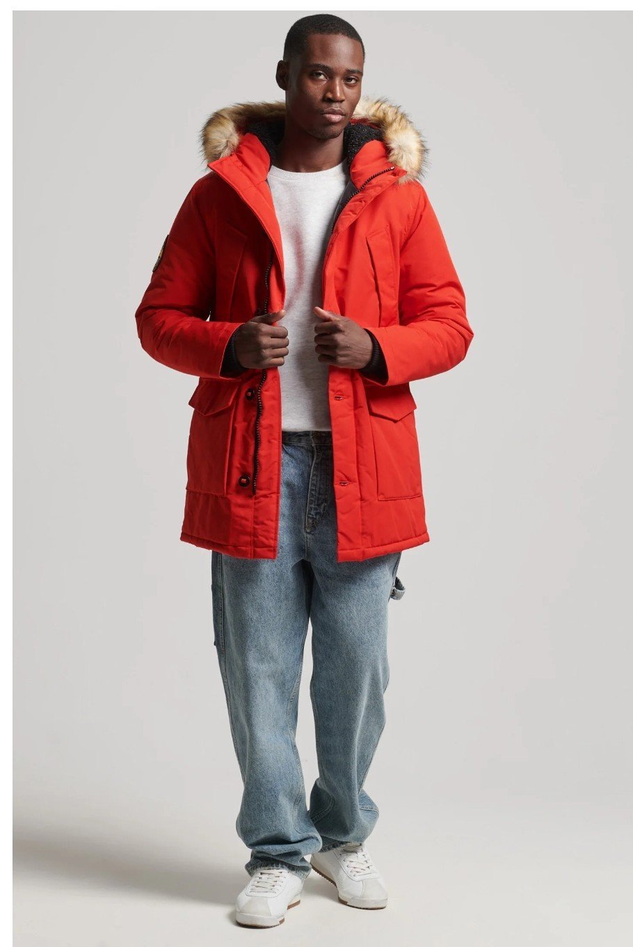 Manteau homme rouge 