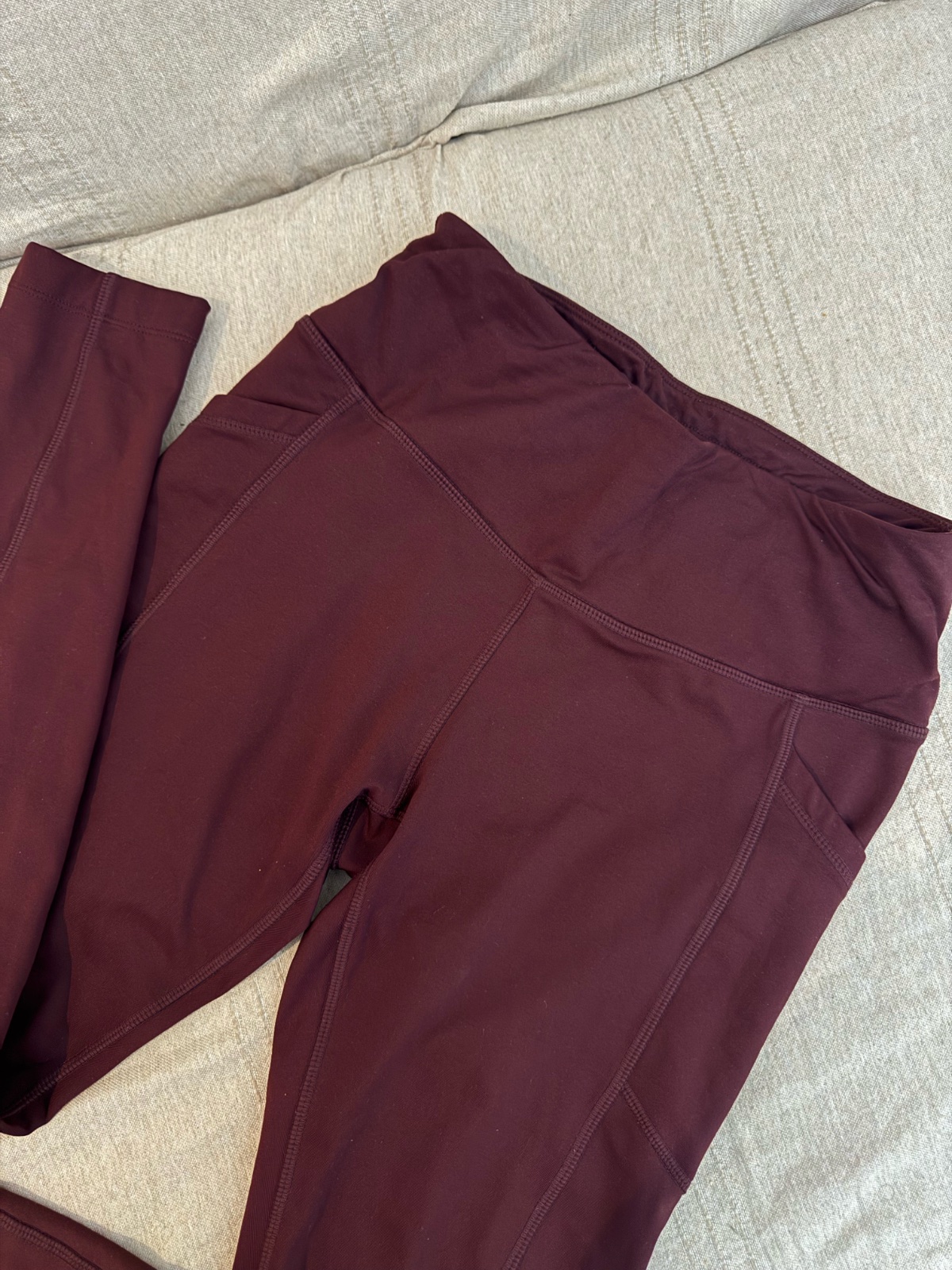 Legging bourgandi
