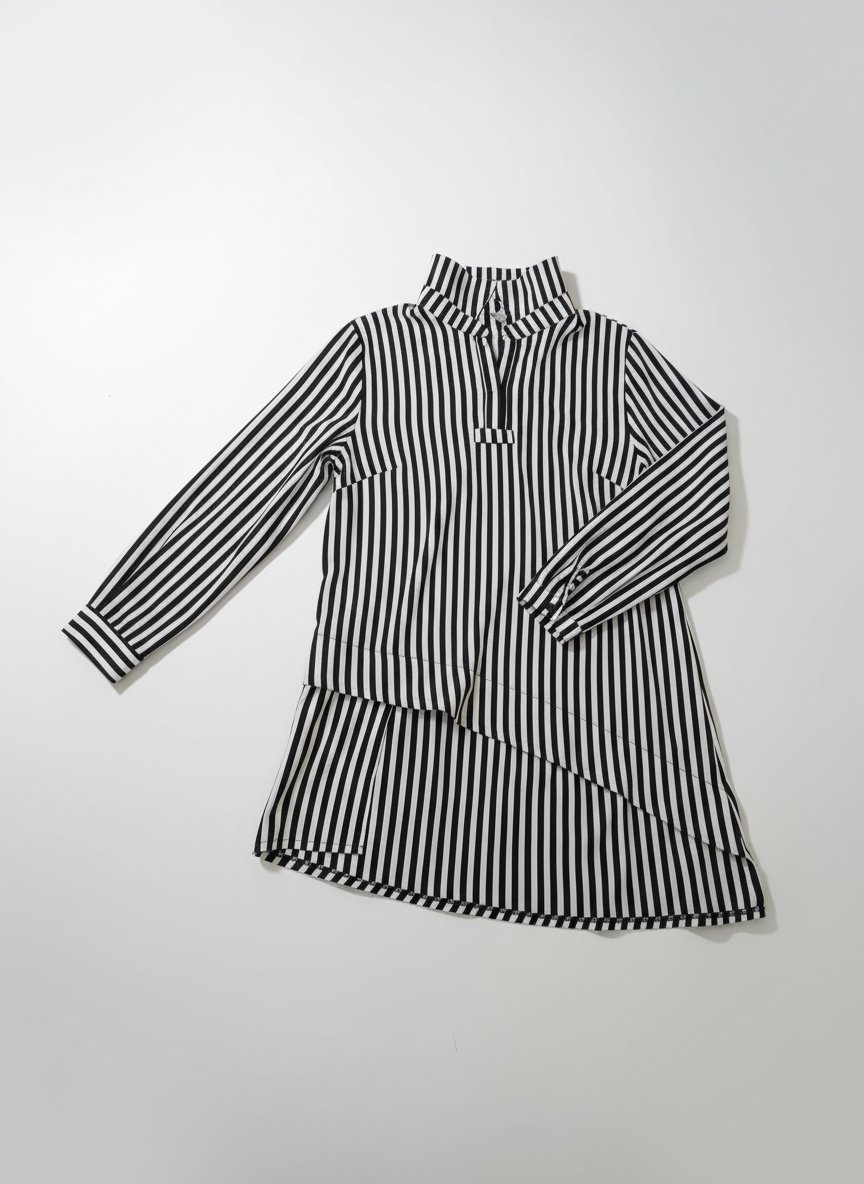 🌸Chemise Chic Motif Abstrait Noir & Blanc🌸