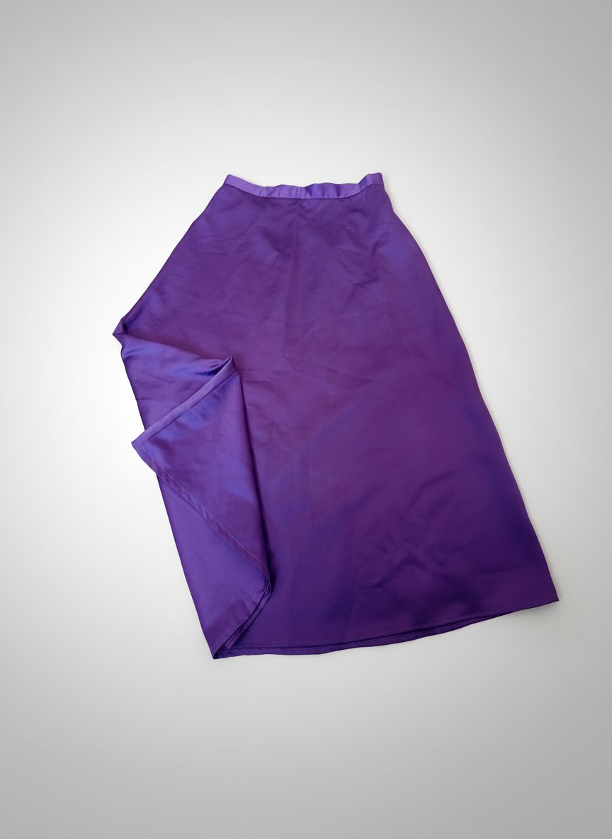 Jupe Longue Violette Minimaliste - Élégance Pure 