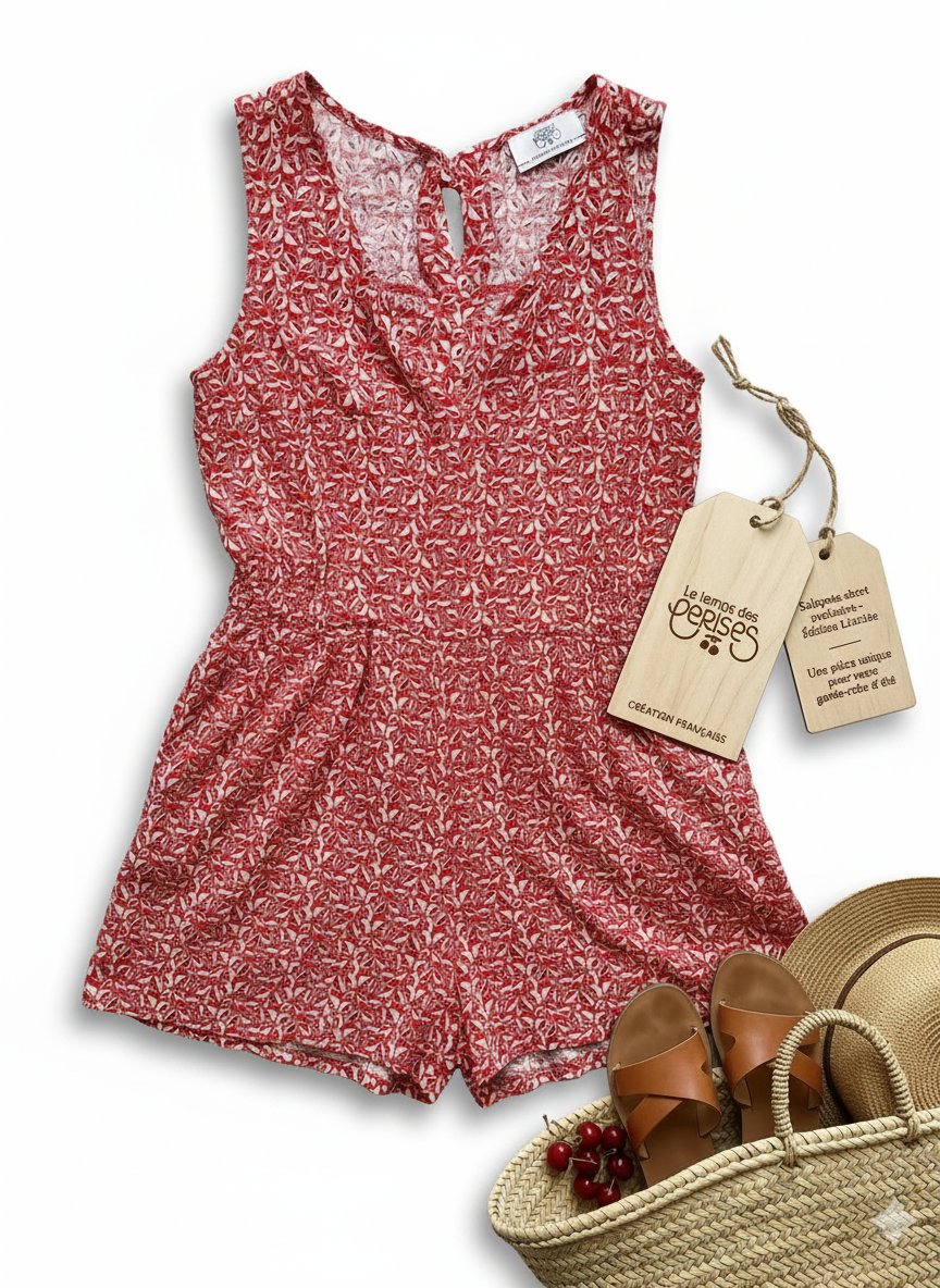 🍒Combi-short "Le Temps des Cerises" - Neuf/Excellent état🍒
